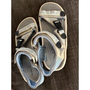 Women's Ryka Adjustable Sport Sandals Ginger Light Blue 8 Sporty Outdoor